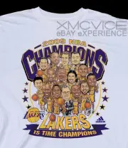 KOBE BRYANT LAKERS CHAMPIONSHIP 2009 SHIRT BRAND NEW ADIDAS XL NOS VTG