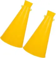 Kisangel Cheering Microphone Speaker Speakers Mini Speaker Portable Plastic Horn Toy Portable Horn Toy Toys Cheering Prop Party Favors Megaphones Speaker Football Horn Toy Abs