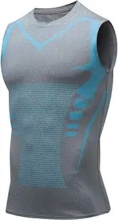 [Generic] Evolv-Off Men Compression Shirt, New Version Fashion Ionic Shaping Sleeveless Shirt for Men Build a Perfect Body