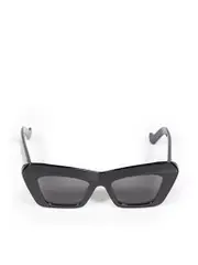Shiny Black Anagram Cat Eye Sunglasses