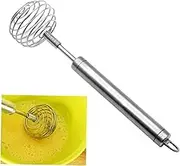 iplusmile Stainless Steel Spiral Egg Beater Whisk Kitchen Hand Mixer Tool for Effortless Cooking and Baking for Mixing Eggs and Beverages