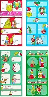 American Greetings Christmas Gift Tags Stickers Gift, The Grinch (96-Count)