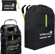 chwigo Extra Large Stroller Travel Bag - Black, Ideal for Airplane Pushchair and Pram Cover, Waterproof Stroller Travel Bag, Black, stroller bag for traveling