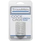 Doc Johnson TitanMen Cock Cage Penis Ring Clear
