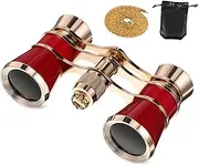 High-Power Binoculars 3x25 Boys and Girls Binoculars Storage Bag Vintage Opera Glasses
