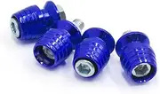 uxcell 4Pcs Universal Blue Metal License Plate Bolt Screw for Motorcycle