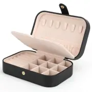 Small Jewelry Box Necklace Ring Storage Organizer Mini Jewelry case Double La...