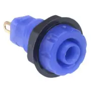 CLIFF Blue 4mm Shrouded Gold Plated Test Socket FCR14463