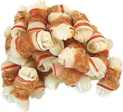 Pawant Dog Treats Puppy Training Snacks Promotes Healthy Chewing Chicken Wrapped Knot 2.5 1lb