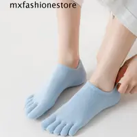 在飛比找蝦皮購物優惠-Mxfashionestore 五趾船襪短款薄款五指襪透氣吸