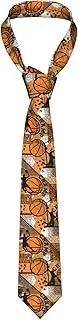 [Famame] Men's Tie Necktie Funny Novelty Cute Seamless Pink Roses Neckties for Men