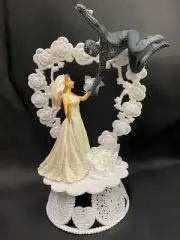 Spiderman in Black Blonde Bride Theme Wedding Cake Topper groom top Super Hero