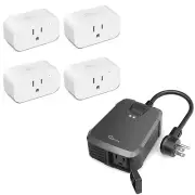 TREATLIFE Smart Plug 4Pack+ Outdoor Smart Plug 1Pack Bundles