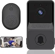 Wireless Remote Video doorbell, Smart Video doorbell Home intercom HD Night Vision WiFi Charging, Smart doorbell, Two-Way Talk, APP Control