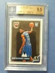 2015-16 Karl-Anthony Towns Panini Complete RC BGS 9.5 GEM MINT regrade PSA #303