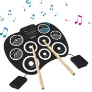 New Folding Silicone Hand Roll USB Electronic Drum Portable Practice Drums Pad
