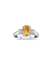 Gem Spark 14K 1.58 ct. tw. Diamond & Citrine Ring