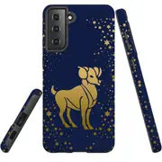 For Samsung Galaxy S22+ Plus Case, Armour Cover, Aries Drawing