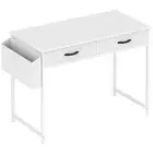 100cm Home Office Computer Desk Study Table Vanity Desk with Hook White