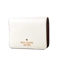 在飛比找PChome24h購物優惠-KATE SPADE Madison 防刮對開釦式短夾-米白