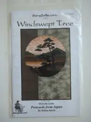 Windswept Tree Postcards From Japan #4 in Series SQSP-HK04 By StoryQuilts.com