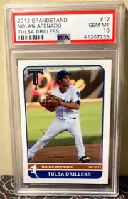 2012 Grandstand Tulsa Drillers Nolan Arenado #12 PSA 10 Gem Mint
