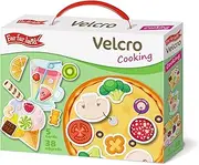 Velcro Cooking Montessori 3D Toddlers Busy Board - Early Learning Preschooler Education 5 Cards 38 Objects Knowledge Develop Travel Toys for Boys and Girls Sensory Toys for Toddlers 1-3 Year Old