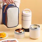 Double Vacuum Thermal Lunch Box Insulated Soup Cup Kids Bento Food Container