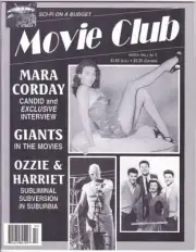MOVIE CLUB #5 magazine - 1995 - Mara Corday interview, John Abbott interview