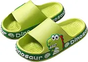 [SEAUR] Unisex Child Cute Dinosaur Slide Sandals Non-Slip Quick Drying Shower Slippers Boys Girls Open Toe Indoor Outdoor Beach Shoes Bathroom Slippers