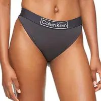 在飛比找momo購物網優惠-【Calvin Klein 凱文克萊】女時尚棉質標誌褲頭比基