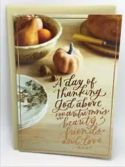 3 Hallmark DaySpring Thanksgiving Card Thanking God Above Religious Psalm 118:24