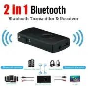Bluetooth 5.0 Transmitter Receiver 2 IN 1 Wireless Audio 3.5mm A8Q6 Aux G6P2