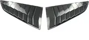 2PCS Rear Window Louvers Shutter Compatible For Chevrolet 2014-2019 Corvette C7 Scoop Cover Side Vent Trim Singray Z51 Z06 ZR1 Glossy Black