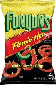 Funyuns Flamin' Hot Onion Flavored Rings, 6 oz