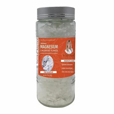 Natural Solution Pure Magnesium Chloride Flakes with Himalayan Pink Salt - 350g