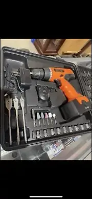Cordless Drill Set 18V Kit Case Battery Portable Driver Bundle Power Tool