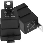 DONFAMDS 2pcs Splashproof Automotive Relay with Pin Integrated Design for Car and Truck Starter Applications