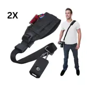 2X Quick Rapid Shoulder Sling Belt Neck Strap for Camera SLR/DSLR Nikon Canon