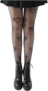 [Generic] Pantyhose Panties) Pattern (without Tights Sexy Size Women's Love Point Stockings Seggings Tights Heart Fishnet Tights