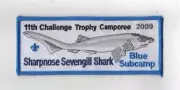 2009 11th CTC Sharpnose Sevengill Shark Blue Subcamp BLU Bdr. [KY-688]