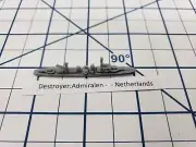 Destroyer - Admiralen Class - Netherlands - Wargaming - Axis and Allies - Naval