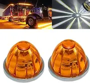Led Watermelon Light Indicator Side Marker Signal Light, Watermelon Lights For Semi Truck, Led Dual Function Watermelons Lights, Under Glow Wheel Light For Truck (Yellow)