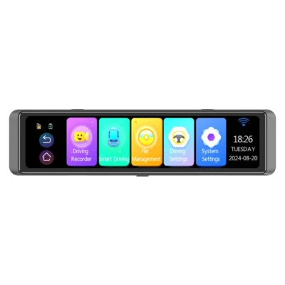 4CH Dash Cam 12in Car DVR Front Rear Left Right 4 Cameras Night Vision G-sensor (for: Fiat)
