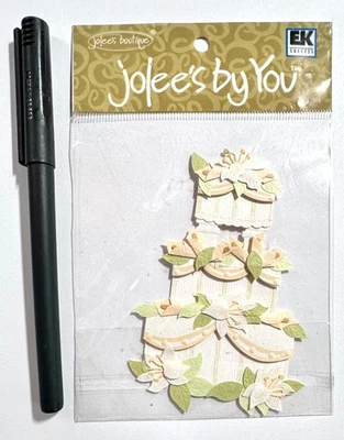 Wedding Cake Jolee's Stickers Scrapbooking Card Making