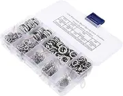 COOLHIYA Stainless Steel Spring Washers 600pcs Set M2- Spiral Gasket Split Washer Kit