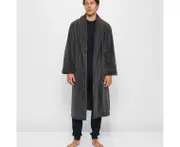 Target Fleece Dressing Gown - Grey