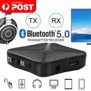 2in1 Wireless Bluetooth Audio Transmitter & Receiver HIFI Car Adapter RCA AUX-in