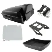 Chopped Trunk Pad Mount Plate Docking Kit Fit For Harley Tour Pak Touring 14-24