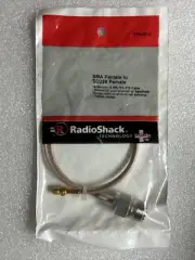 Radio Shack SMA (F) to S0239 (F) - Gold Plated, 0.5M, Teflon Jacket, 278-0012.